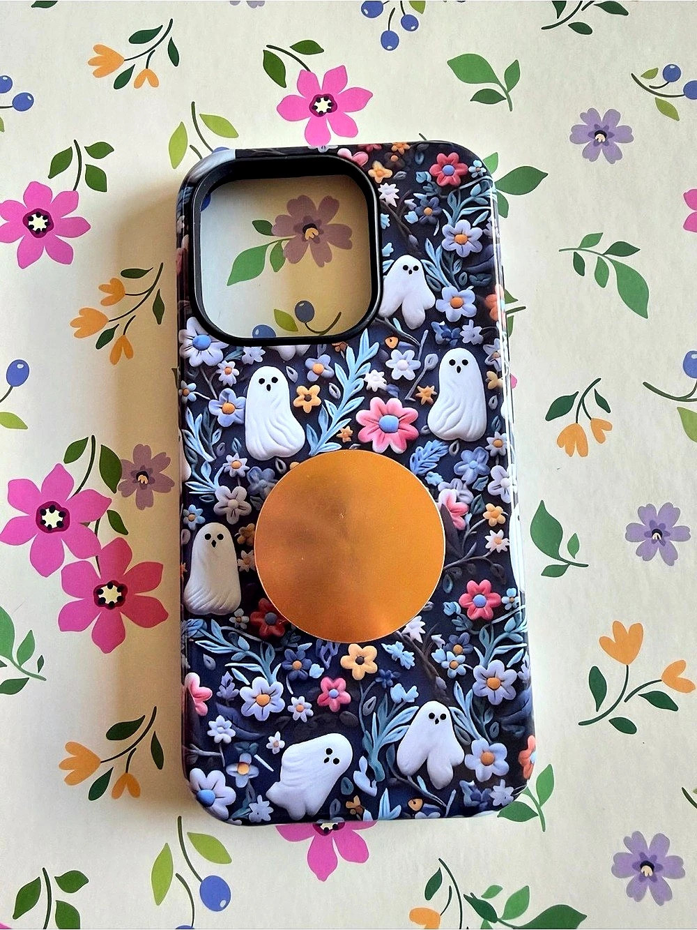iPhone 15 pro red bubble ghost case